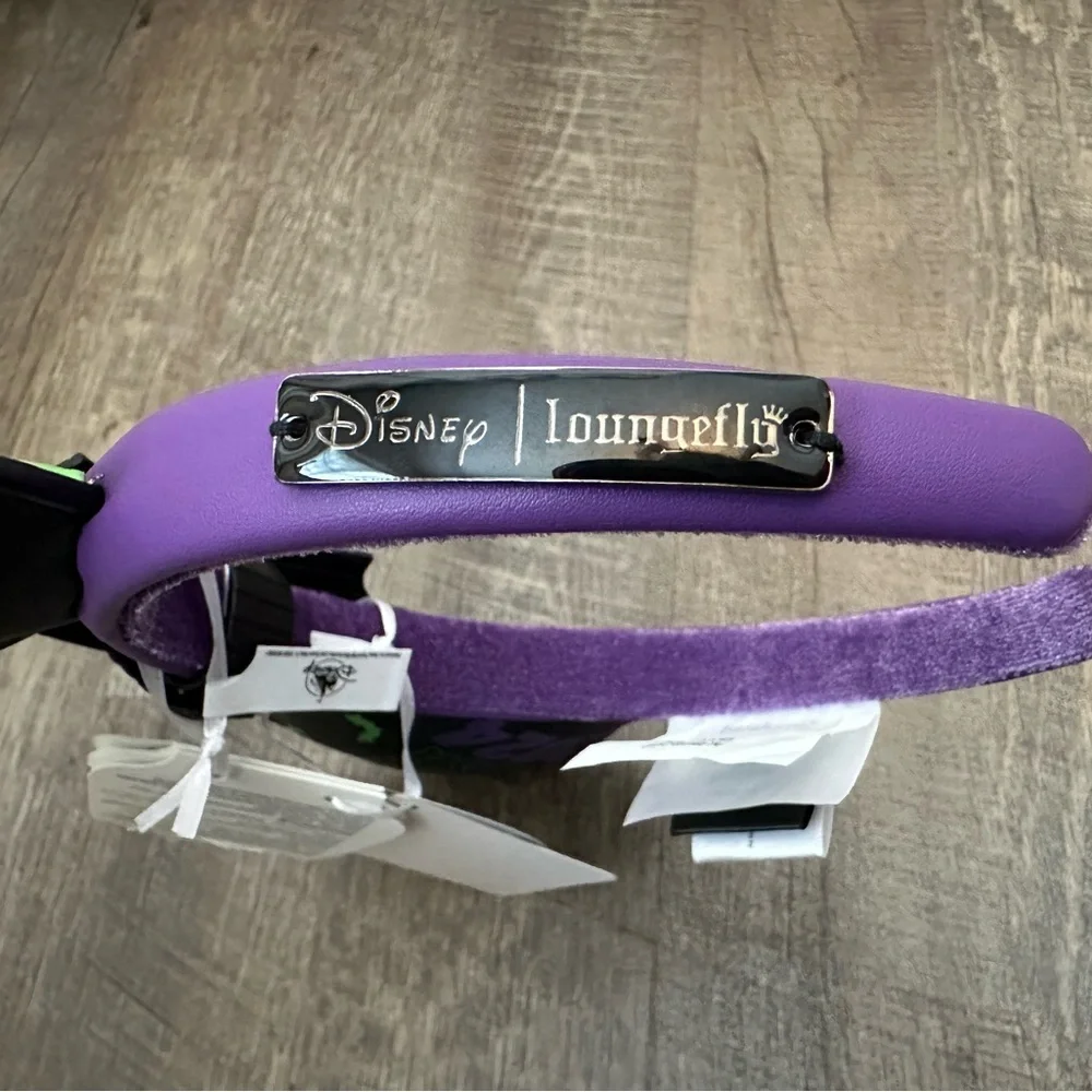 NWT Disney Parks Loungefly Oogie Boogie Bash 2024 Glow in the Dark Mickey Ears - Picture 3 of 10